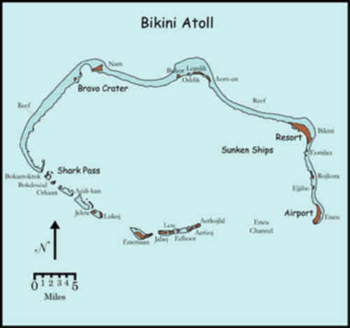 bikini atoll map